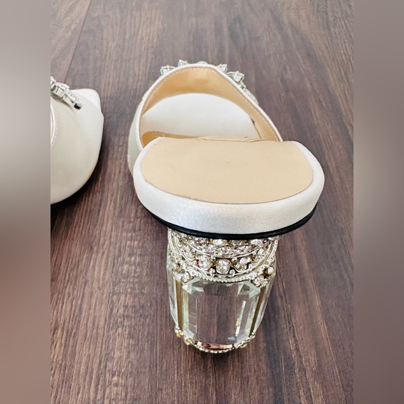 NALEBE BY AMINA MEANS SATIN AURUM MULES - Picture 12 of 16